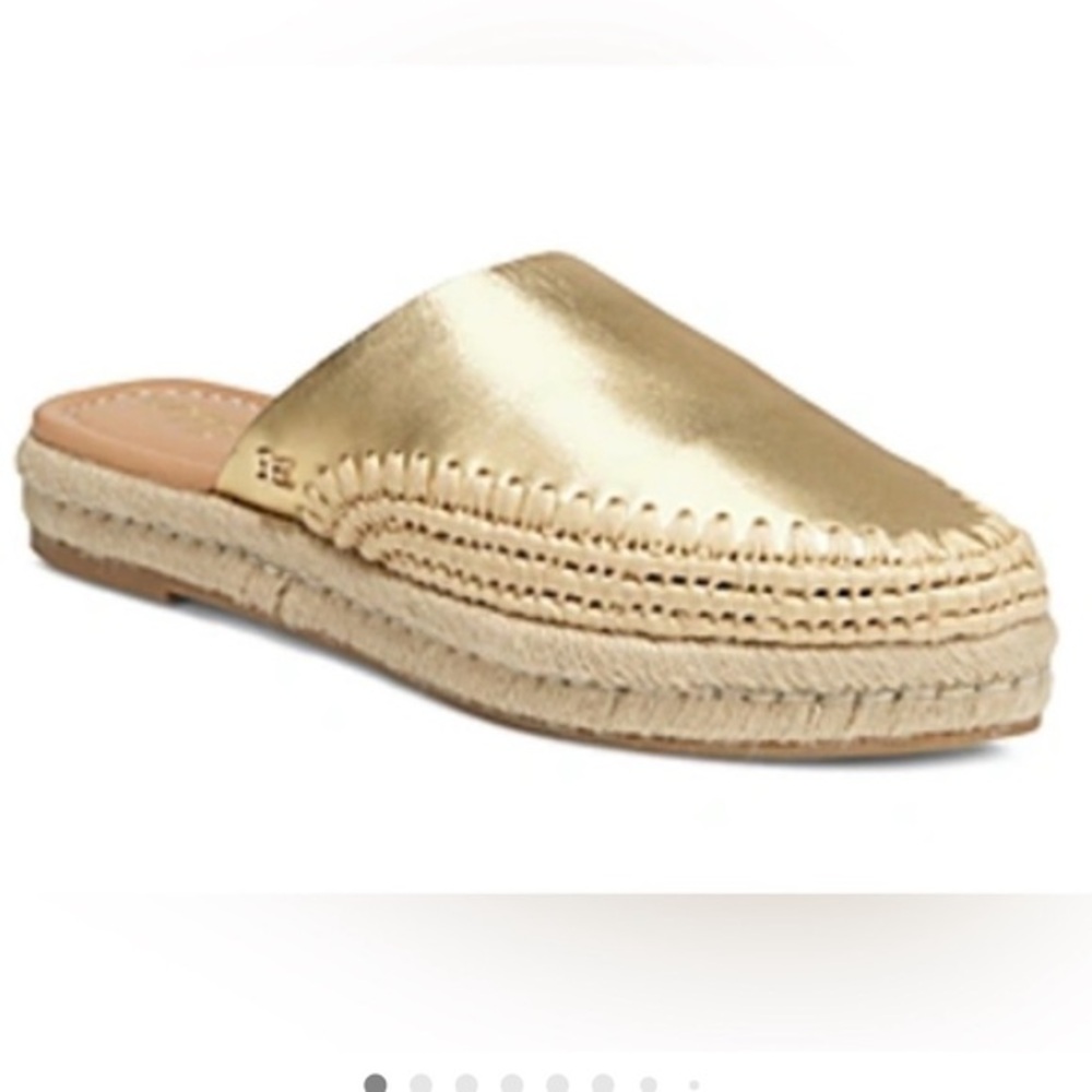 Sam Edelman Austin Mule in Gold Metallic Leather 7